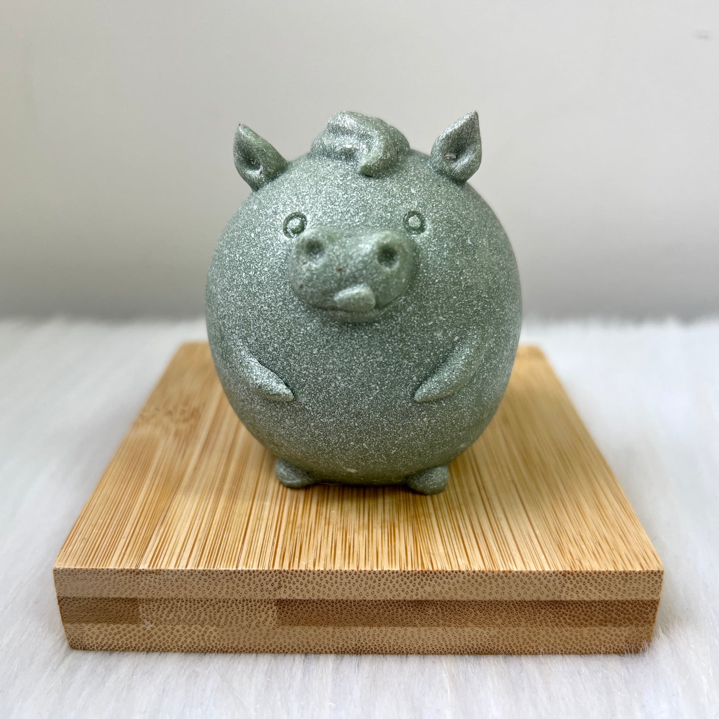 十二生肖(青砂石)摆件- 马