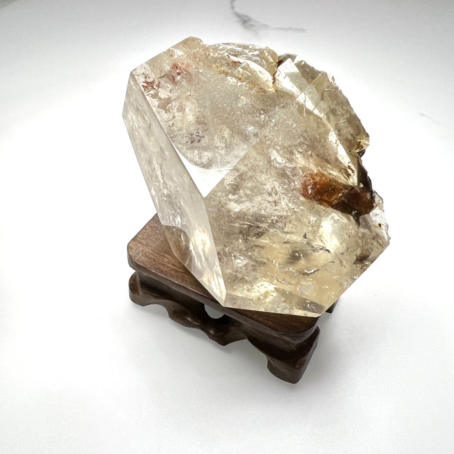 晶中石白水晶随形摆件