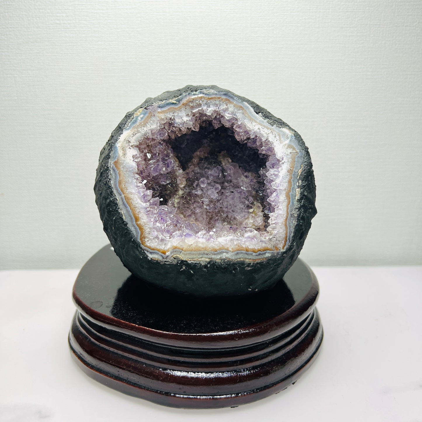 紫晶钱袋子连订造底座