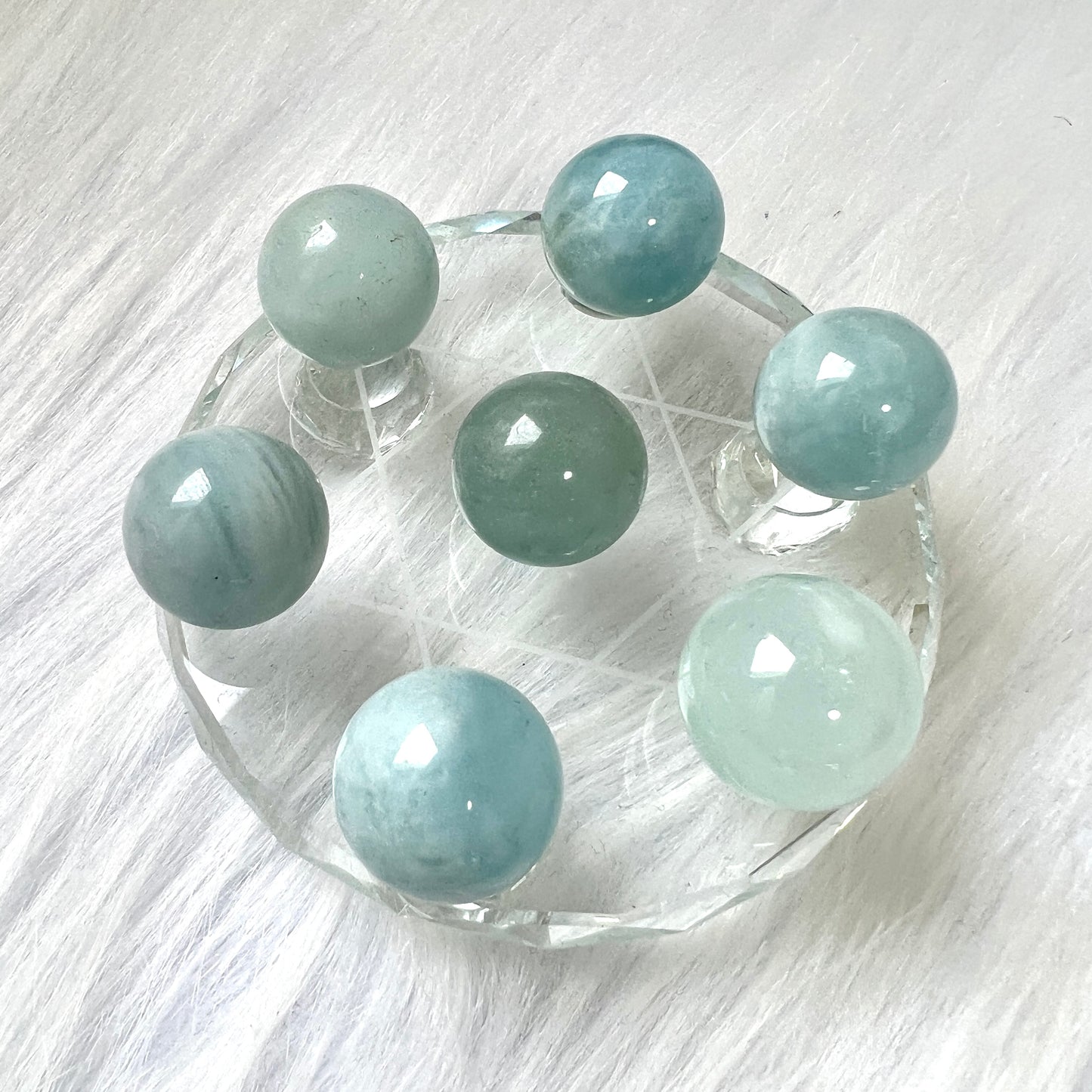 海蓝宝球七星阵(细)