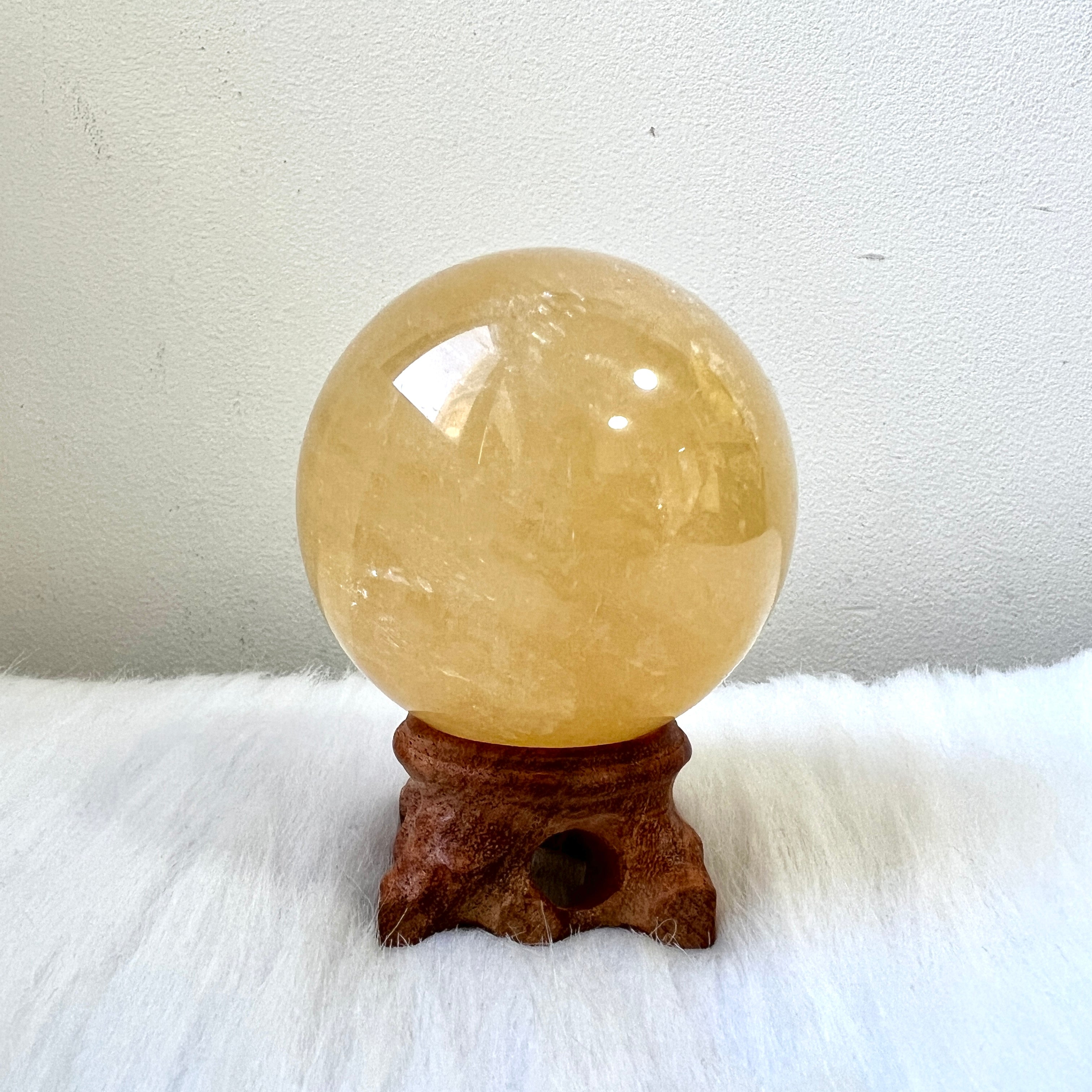 黄色牙方解石 黄方解石Calcite – 玄之水晶Fortunate Crystal