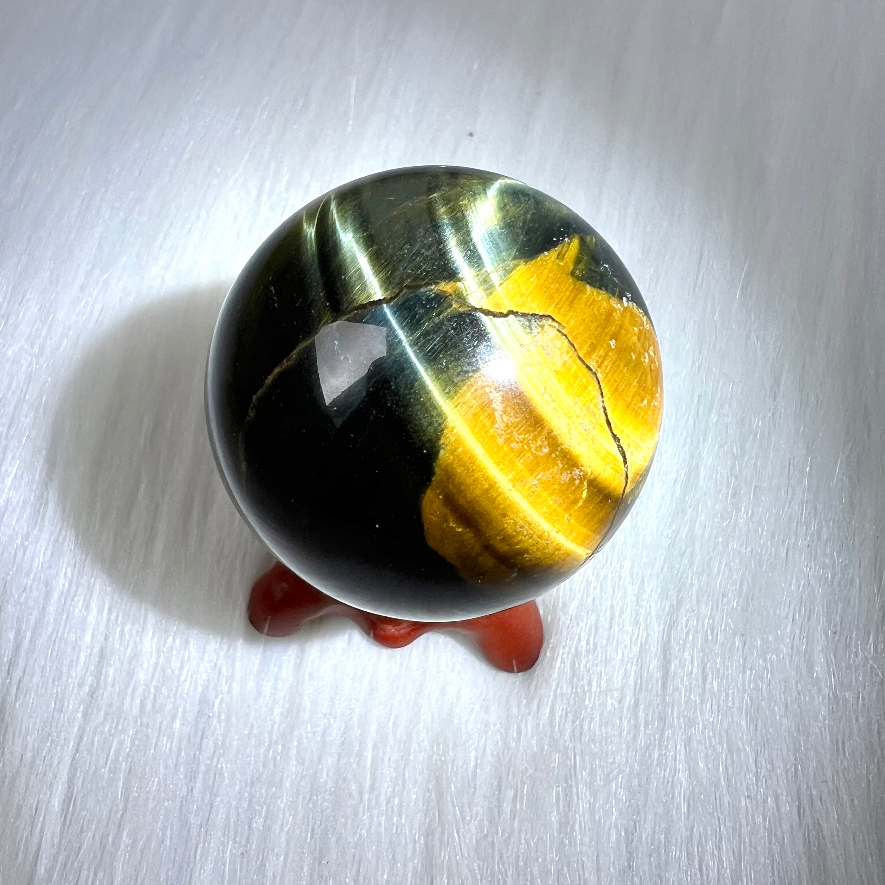 藍黃虎眼石球– 玄之水晶Fortunate Crystal