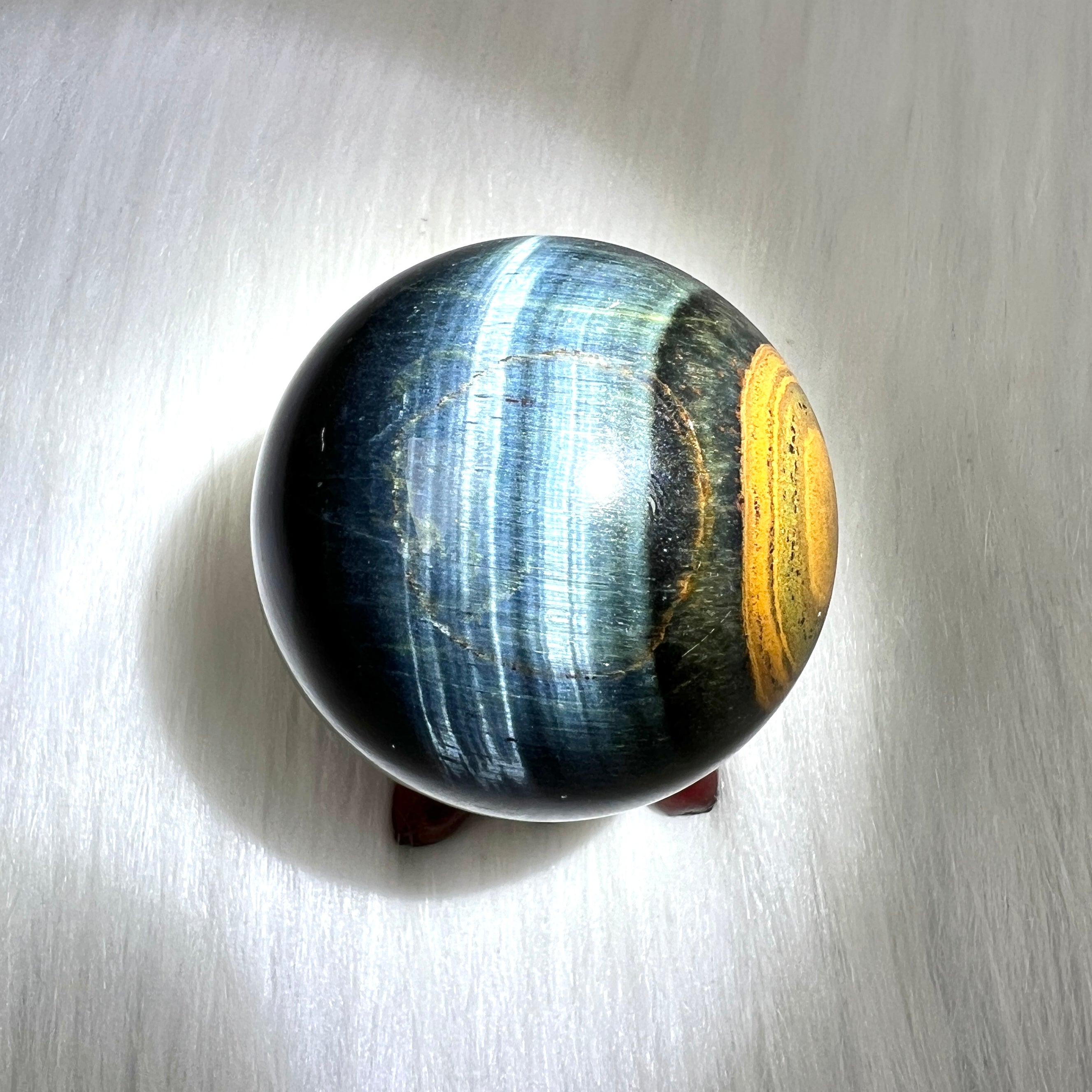 藍黃虎眼石球– 玄之水晶Fortunate Crystal