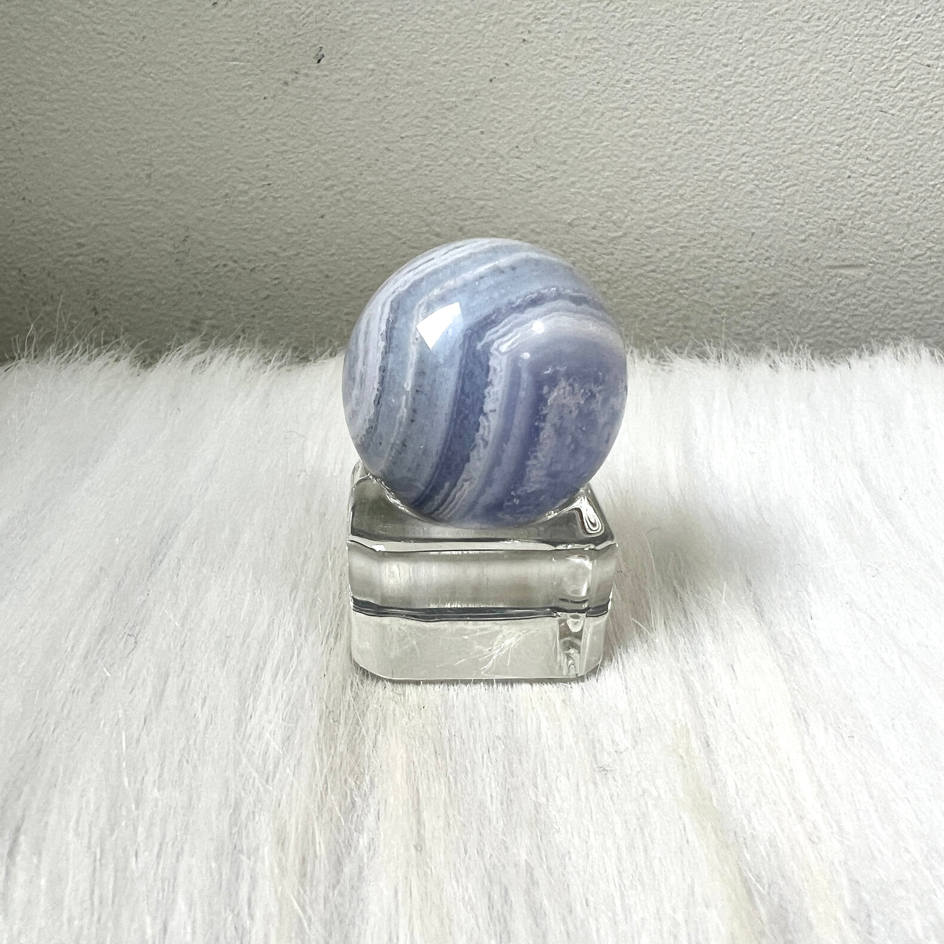 藍紋瑪瑙Blue Lace Agate – 玄之水晶Fortunate Crystal