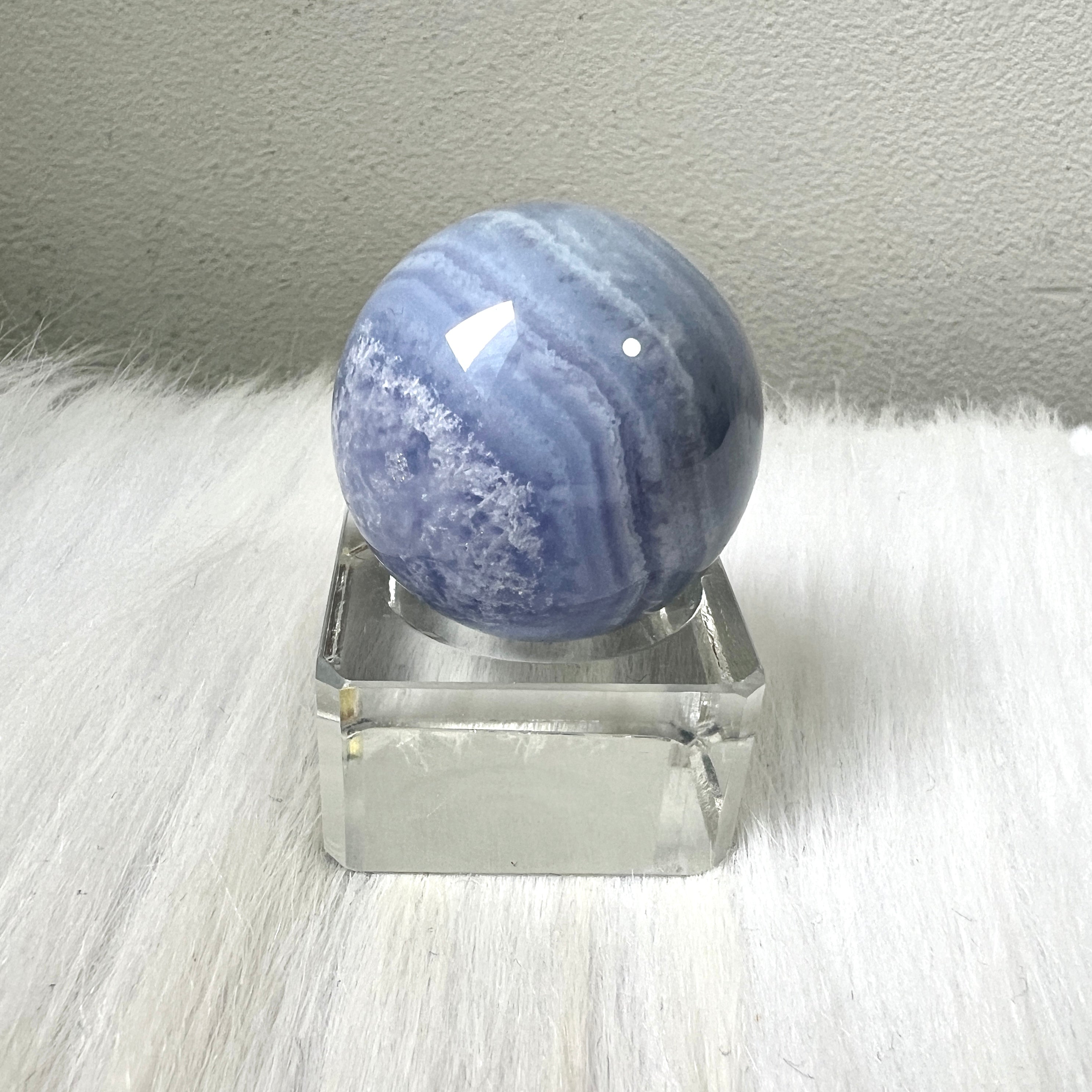 藍紋瑪瑙Blue Lace Agate – 玄之水晶Fortunate Crystal