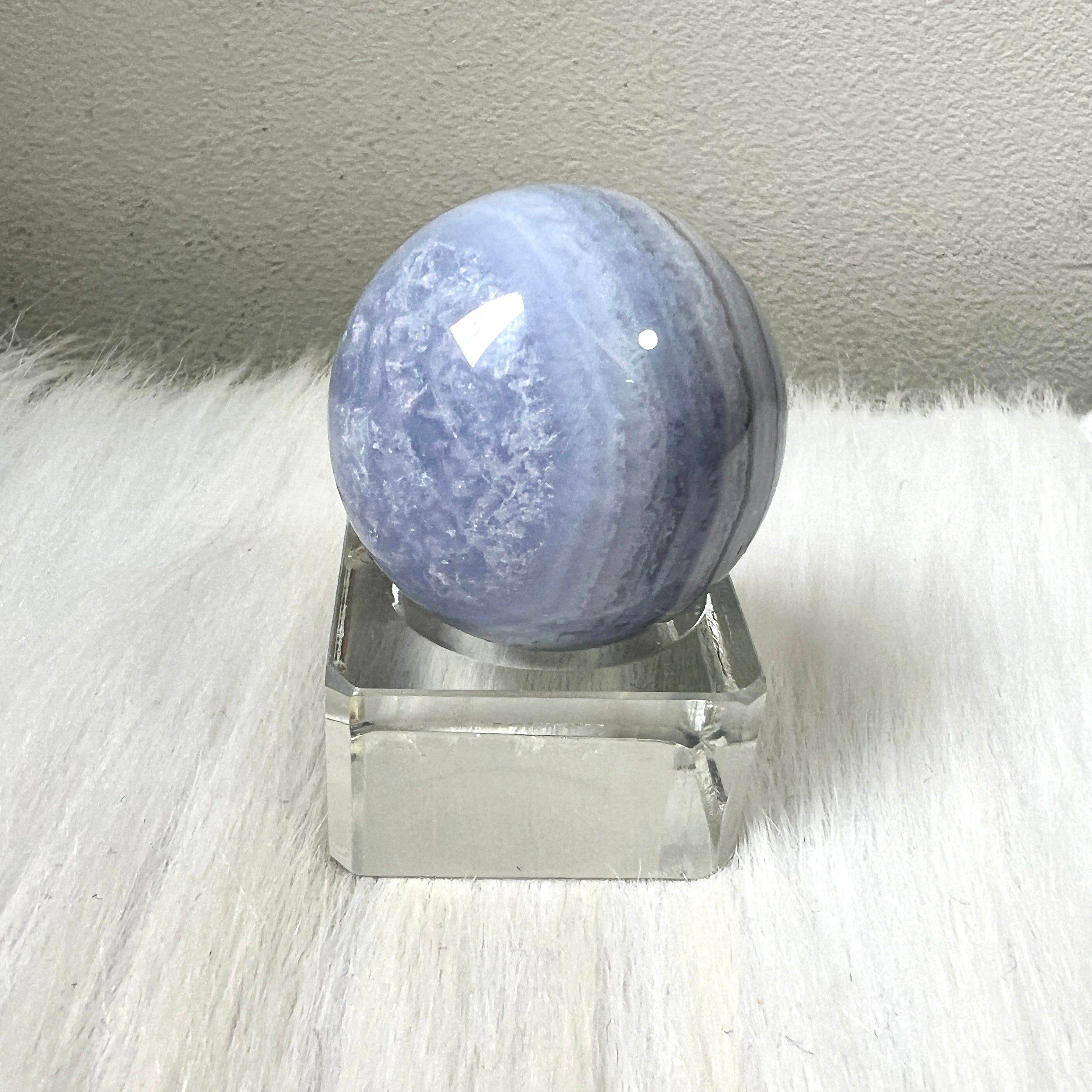 藍紋瑪瑙Blue Lace Agate – 玄之水晶Fortunate Crystal