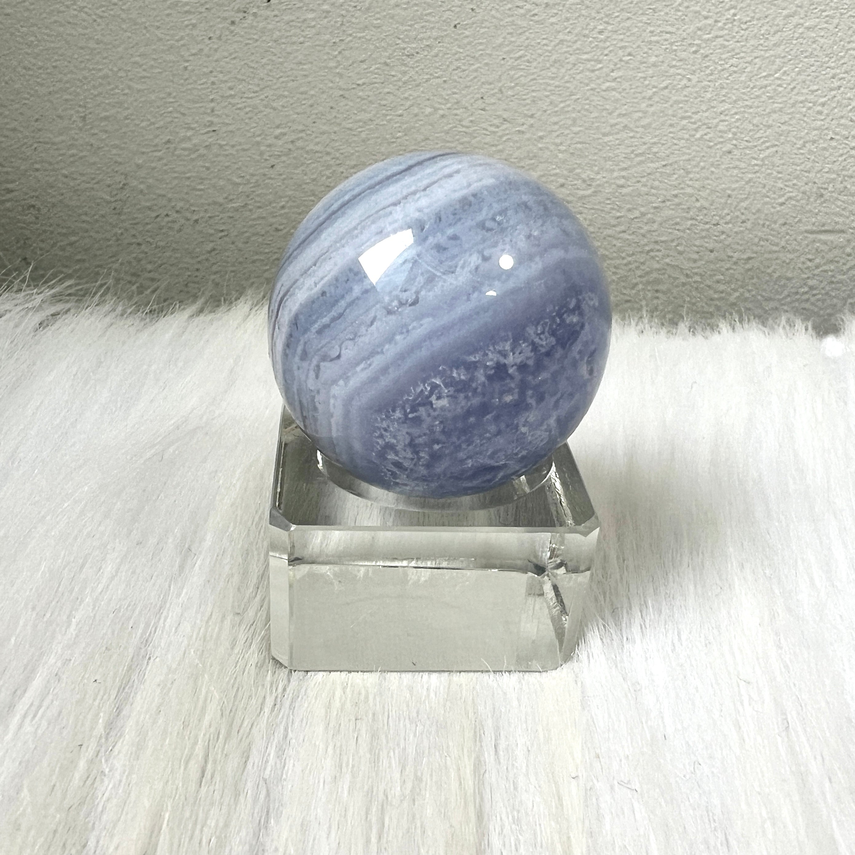 藍紋瑪瑙Blue Lace Agate – 玄之水晶Fortunate Crystal