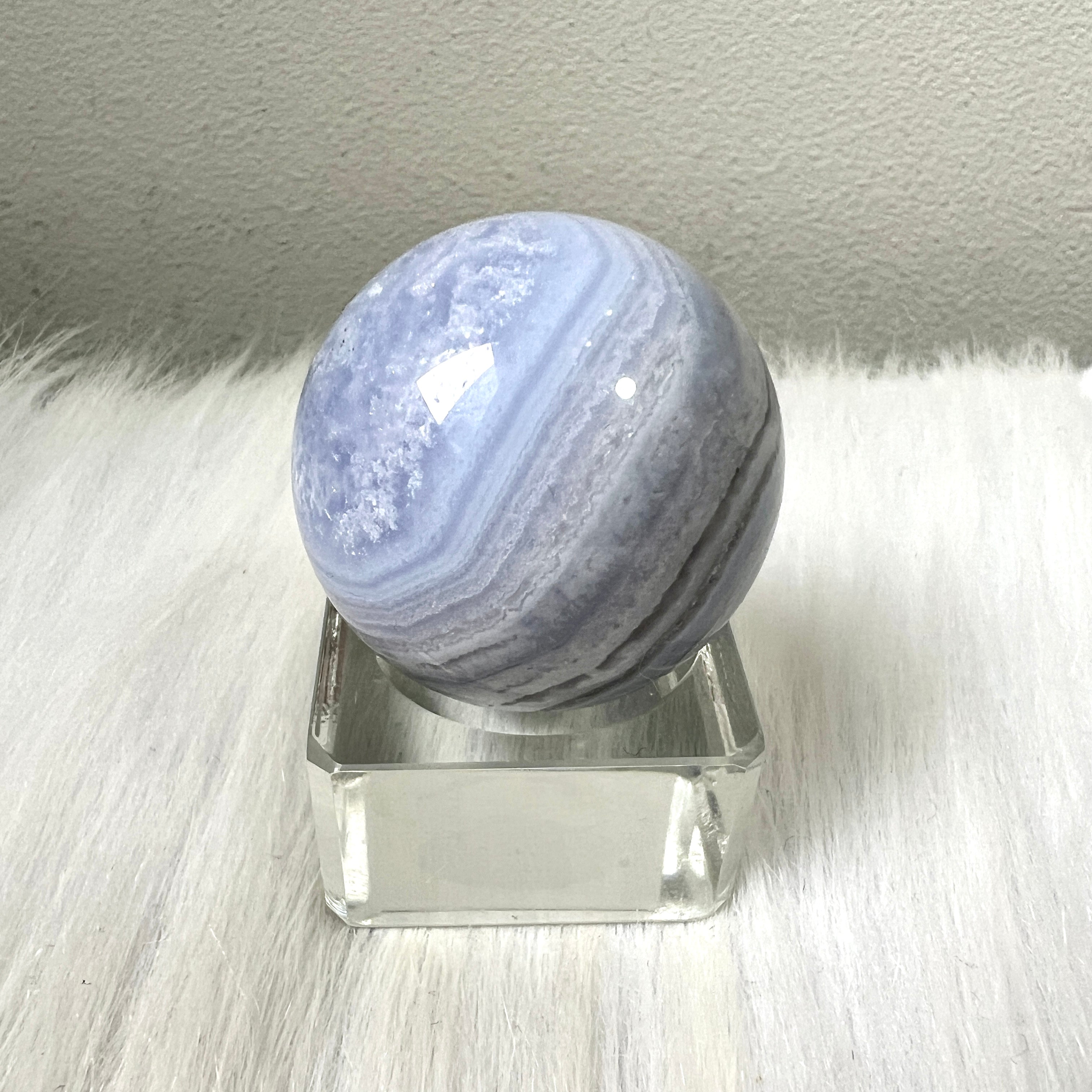 藍紋瑪瑙Blue Lace Agate – 玄之水晶Fortunate Crystal