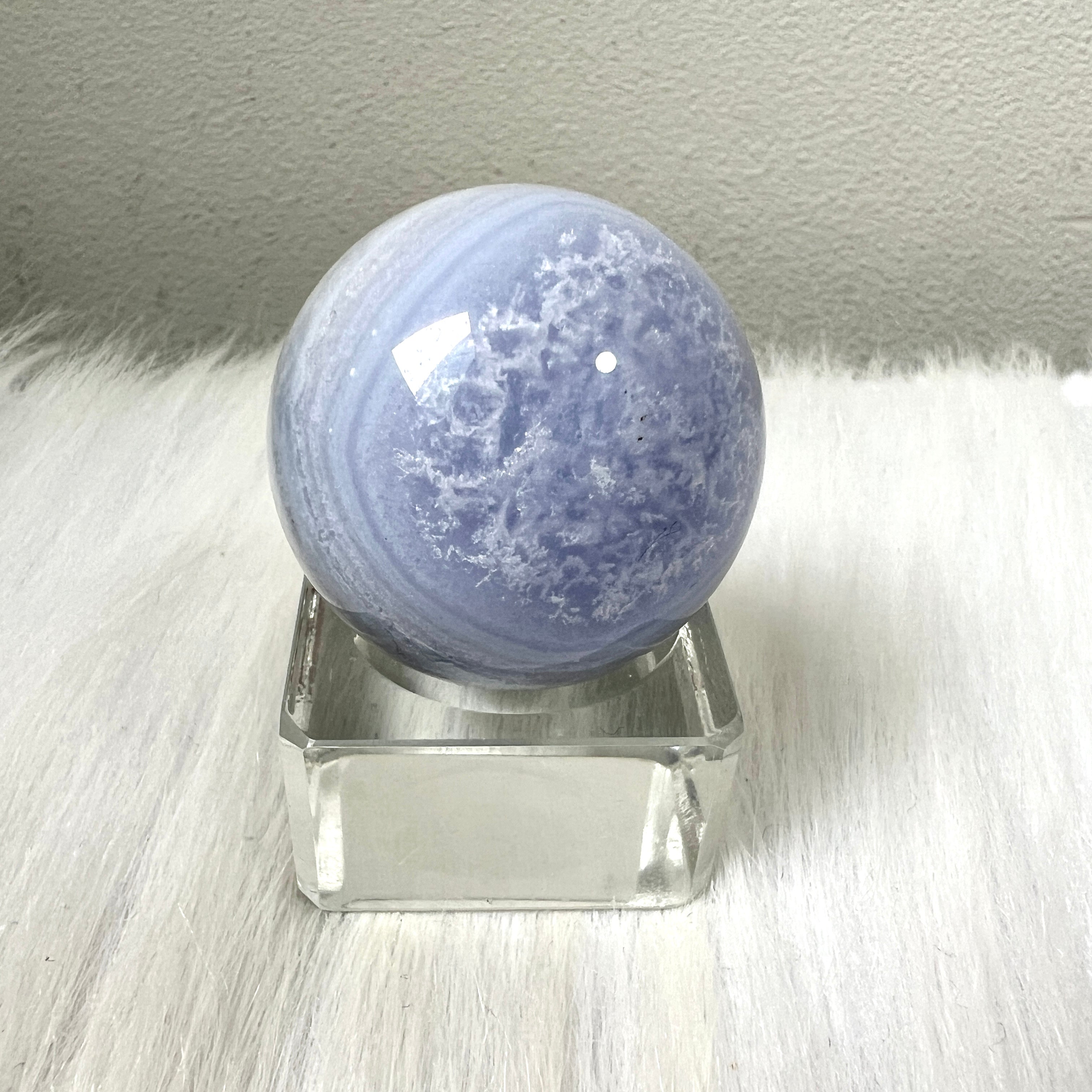 藍紋瑪瑙Blue Lace Agate – 玄之水晶Fortunate Crystal