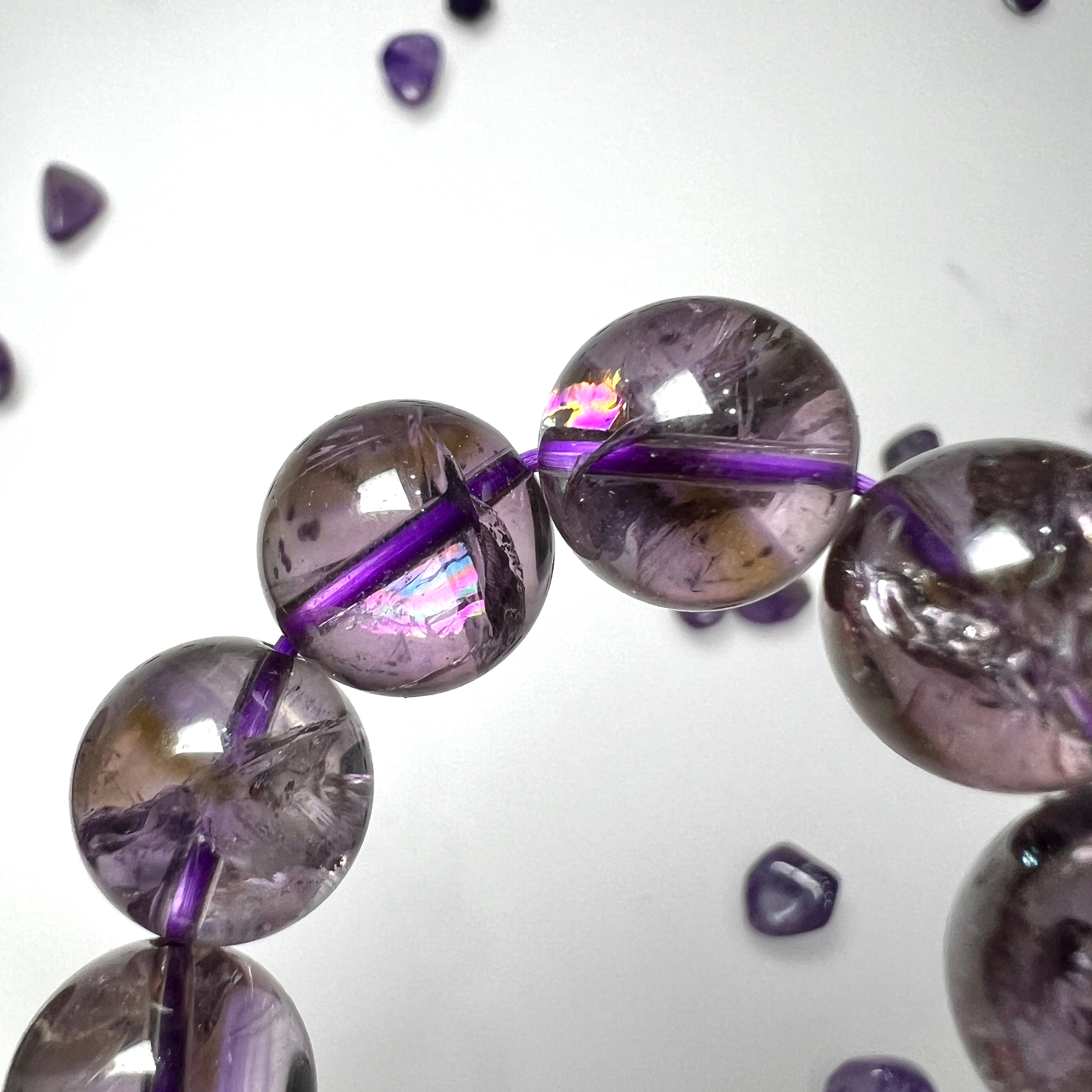 彩虹紫水晶手串– 玄之水晶Fortunate Crystal